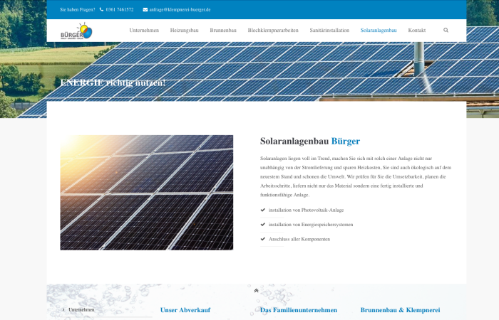 Homepage Erstellung